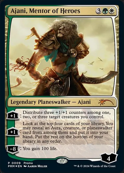 Ajani, Mentor of Heroes · Media and Collaboration Promos 2024-3/93