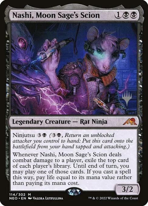 Nashi, Moon Sage's Scion · Kamigawa: Neon Dynasty Promos 114p/148