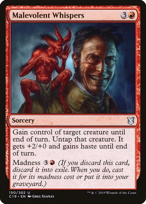 Malevolent Whispers · Commander 2019 150/302