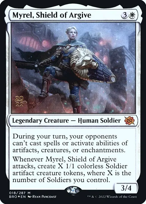 Myrel, Shield of Argive · The Brothers' War Promos 18s/171