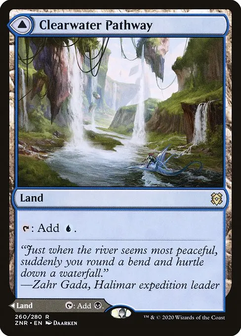 Clearwater Pathway // Murkwater Pathway · Zendikar Rising 260/407