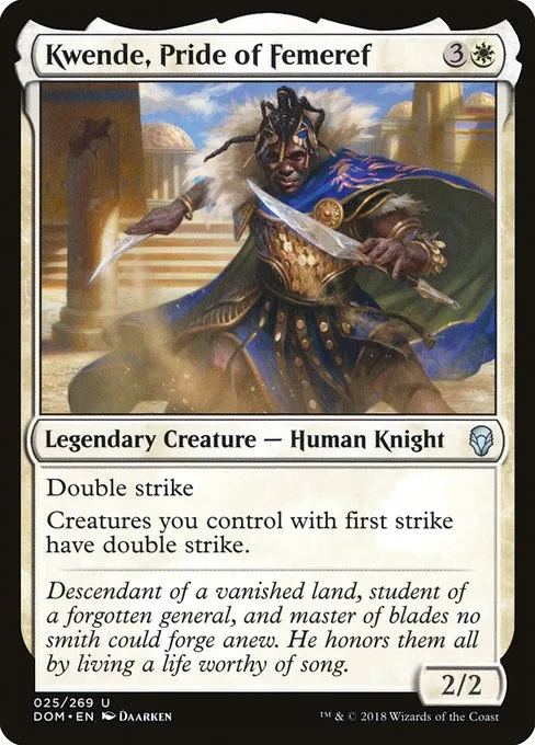 Kwende, Pride of Femeref · Dominaria 25/280