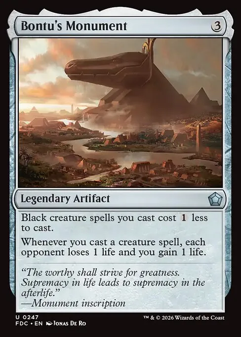 Bontu's Monument · Foundations Commander 247/3
