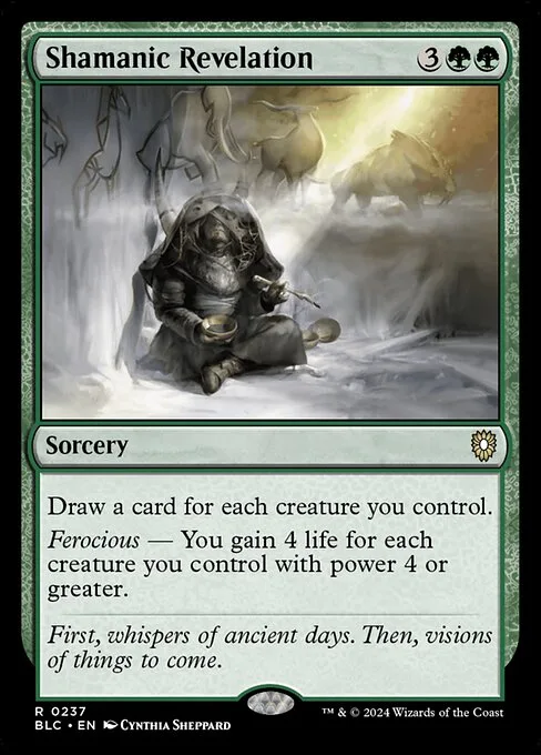 Shamanic Revelation · Bloomburrow Commander 237/356
