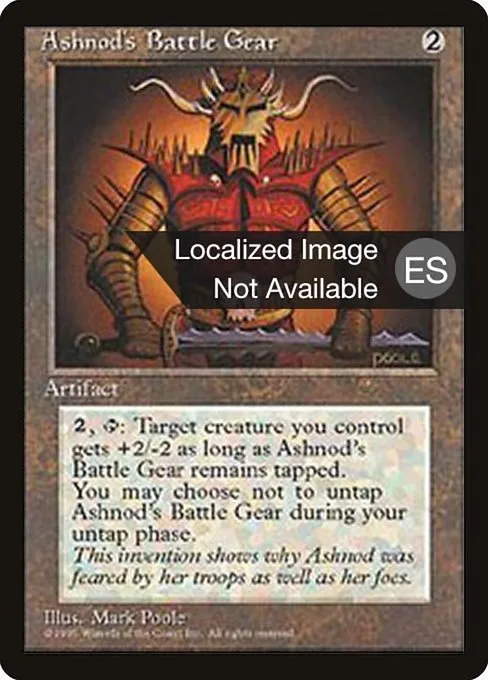 Ashnod's Battle Gear · Fourth Edition Foreign Black Border 296/378