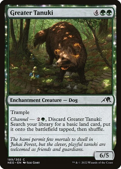 Greater Tanuki · Kamigawa: Neon Dynasty 189/531
