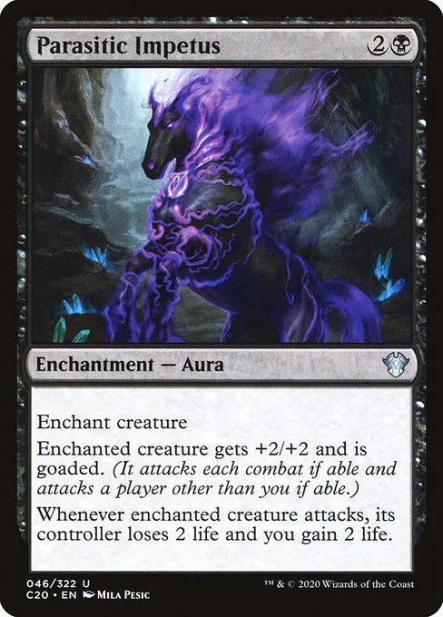 Parasitic Impetus · Commander 2020 46/322