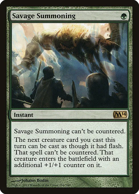 Savage Summoning · Magic 2014 194/249