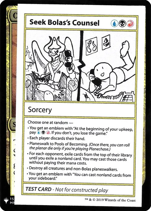 Seek Bolas's Counsel · Mystery Booster Playtest Cards 2019 98/121