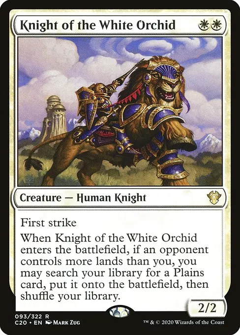 Knight of the White Orchid · Commander 2020 93/322
