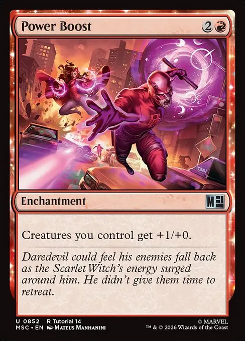 Power Boost · Marvel Super Heroes Commander 852/9