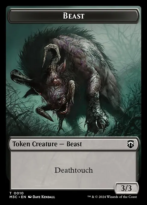 Beast · Modern Horizons 3 Commander Tokens 10/28
