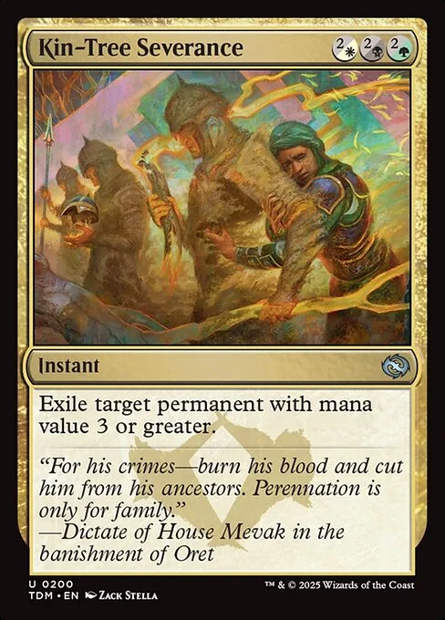 Kin-Tree Severance · Tarkir: Dragonstorm 200/427