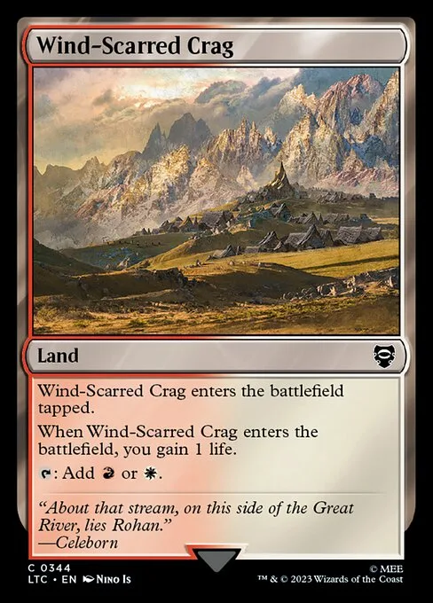 Wind-Scarred Crag · Tales of Middle-earth Commander 344/591