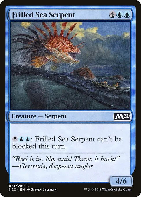 Frilled Sea Serpent · Core Set 2020 61/346