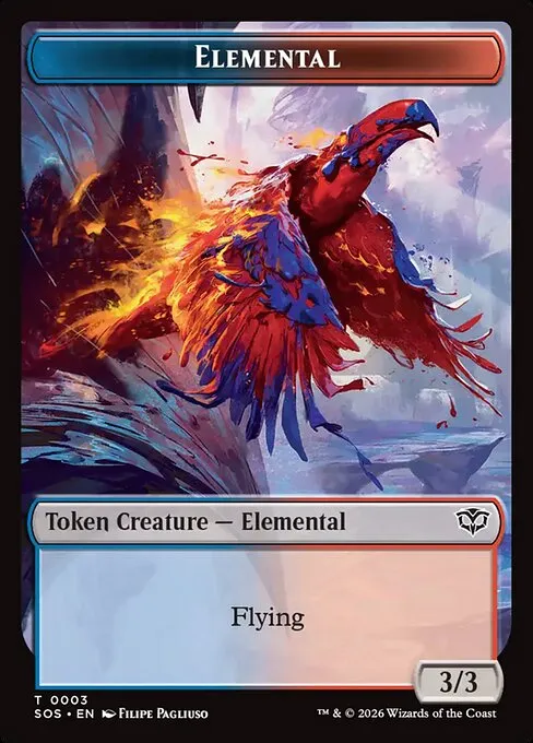 Elemental · Secrets of Strixhaven Tokens 3/14