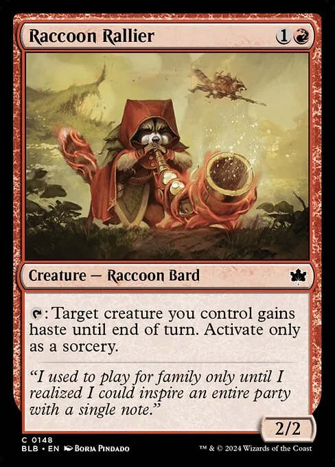 Raccoon Rallier · Bloomburrow 148/398