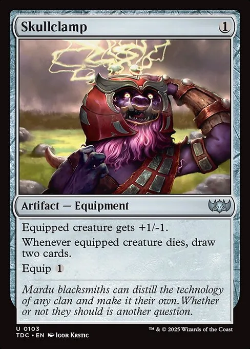 Skullclamp · Tarkir: Dragonstorm Commander 103/413