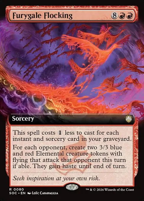 Furygale Flocking · Secrets of Strixhaven Commander 80/426