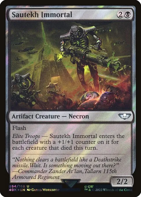 Sautekh Immortal · Warhammer 40,000 Commander 54★/617