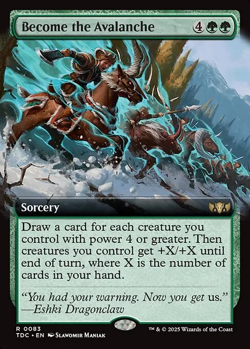 Become the Avalanche · Tarkir: Dragonstorm Commander 83/413
