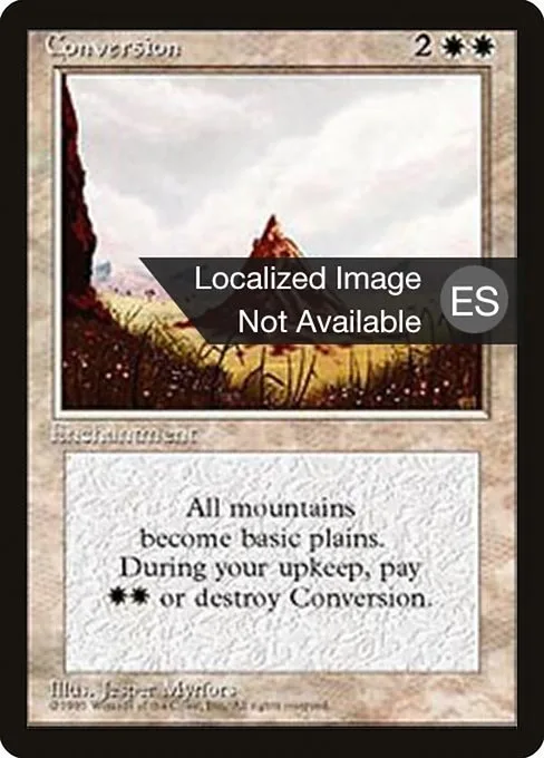 Conversion · Fourth Edition Foreign Black Border 19/378