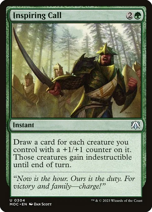 Inspiring Call · March of the Machine Commander 304/450