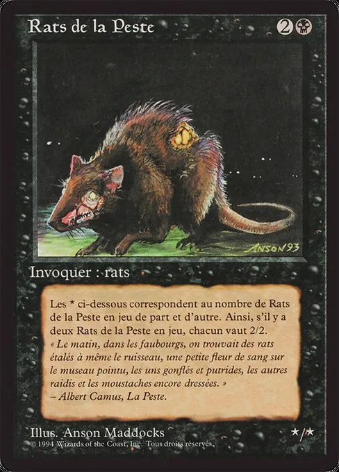Plague Rats · Foreign Black Border 123/307