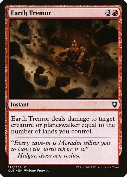 Earth Tremor · Commander Legends: Battle for Baldur's Gate 171/936