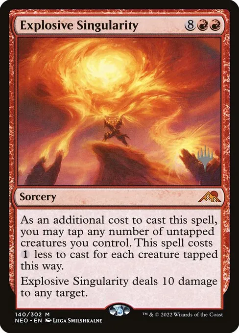 Explosive Singularity · Kamigawa: Neon Dynasty Promos 140p/148