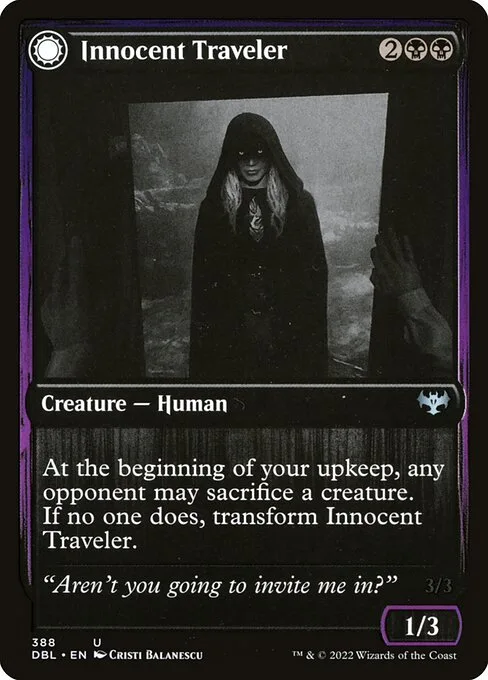 Innocent Traveler // Malicious Invader · Innistrad: Double Feature 388/535