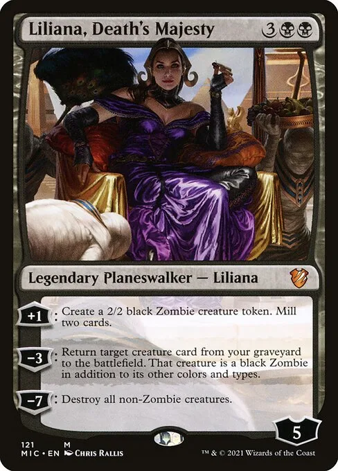 Liliana, Death's Majesty · Midnight Hunt Commander 121/187