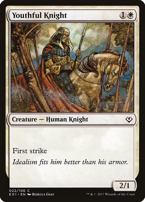 Youthful Knight · Archenemy: Nicol Bolas 22/106