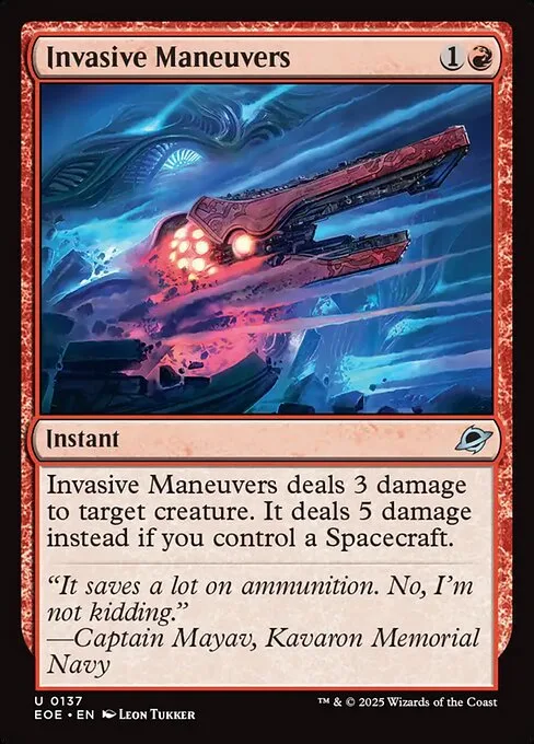 Invasive Maneuvers · Edge of Eternities 137/400