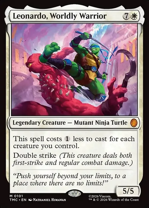 Leonardo, Worldly Warrior · Teenage Mutant Ninja Turtles Eternal 101/132
