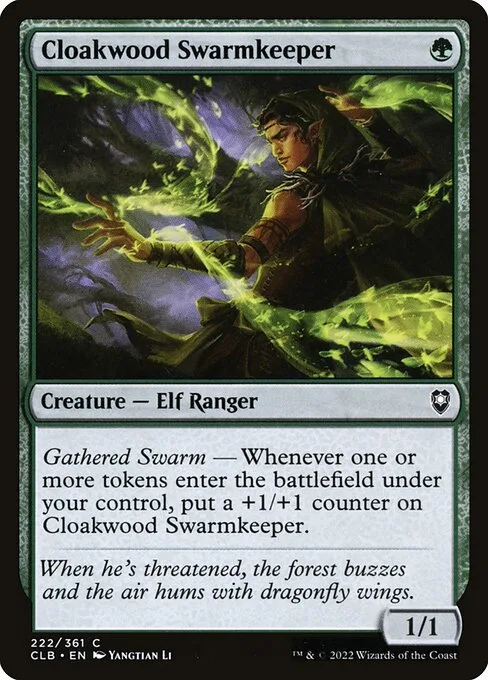 Cloakwood Swarmkeeper · Commander Legends: Battle for Baldur's Gate 222/936