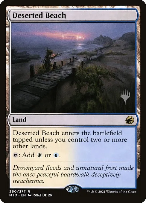 Deserted Beach · Innistrad: Midnight Hunt Promos 260p/155