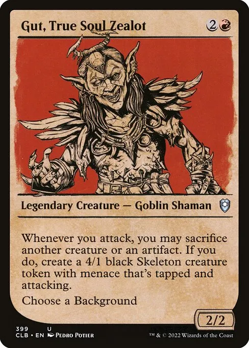 Gut, True Soul Zealot · Commander Legends: Battle for Baldur's Gate 399/936