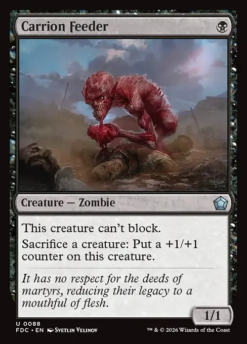 Carrion Feeder · Foundations Commander 88/3
