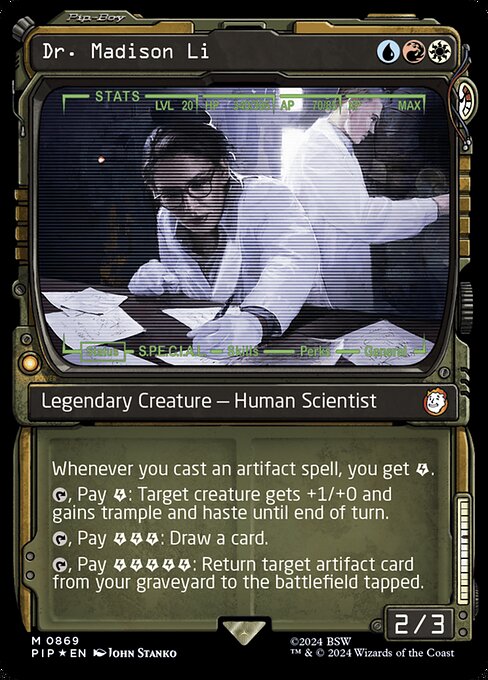 Dr. Madison Li · Fallout 869/1068