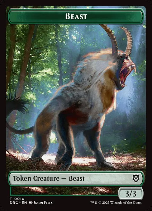 Beast · Aetherdrift Commander Tokens 10/17