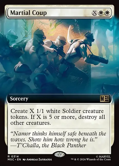 Martial Coup · Marvel Super Heroes Commander 314/9