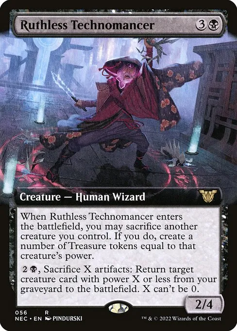 Ruthless Technomancer · Neon Dynasty Commander 56/179