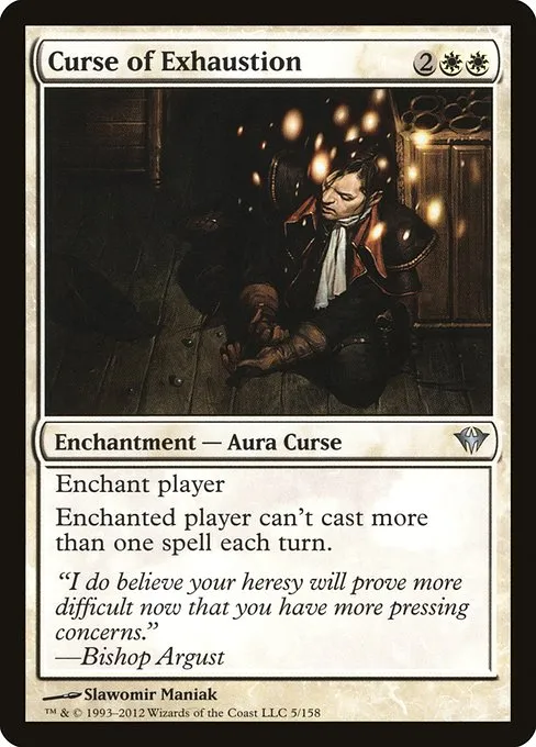 Curse of Exhaustion · Dark Ascension 5/158