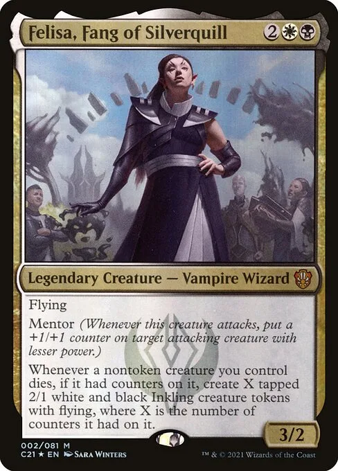 Felisa, Fang of Silverquill · Commander 2021 2/409