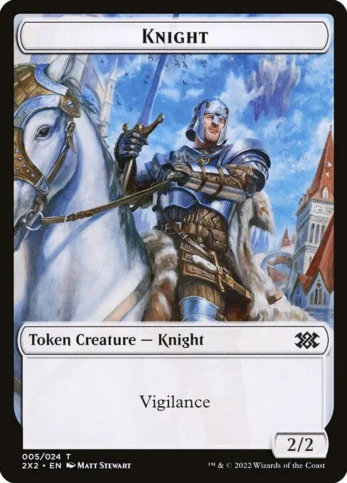 Knight · Double Masters 2022 Tokens 5/24