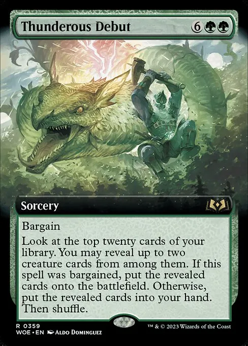 Thunderous Debut · Wilds of Eldraine 359/381
