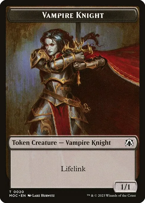 Vampire Knight · March of the Machine Commander Tokens 20/46