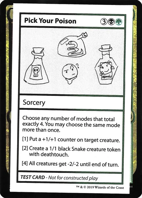Pick Your Poison · Mystery Booster Playtest Cards 2021 97/121
