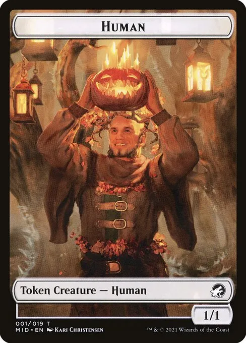 Human · Innistrad: Midnight Hunt Tokens 1/19